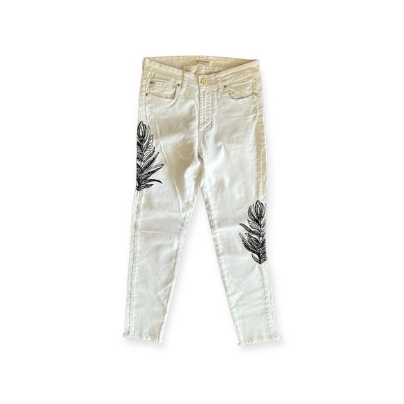 Rapsodia Denim jeans pants white black small no tag for size - Picture 1 of 10